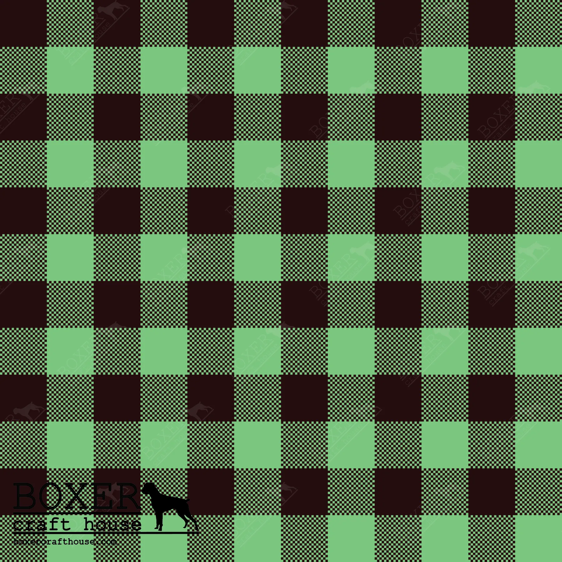 Summer Green - Buffalo Plaid - 1/2"