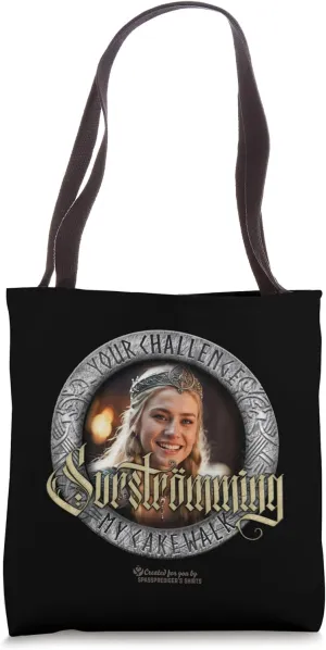 Surströmming Viking Princess Portrait Slogan Surströmming Tote Bag