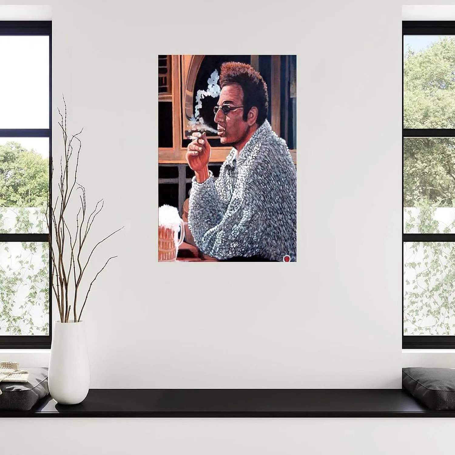 SXDIYF Cosmo Kramer TV Actor Art Portrait Poster 4 Canvas Painting Posters And Prints Wall Art for Living Room Bedroom Decor 24x36inch(60x90cm)