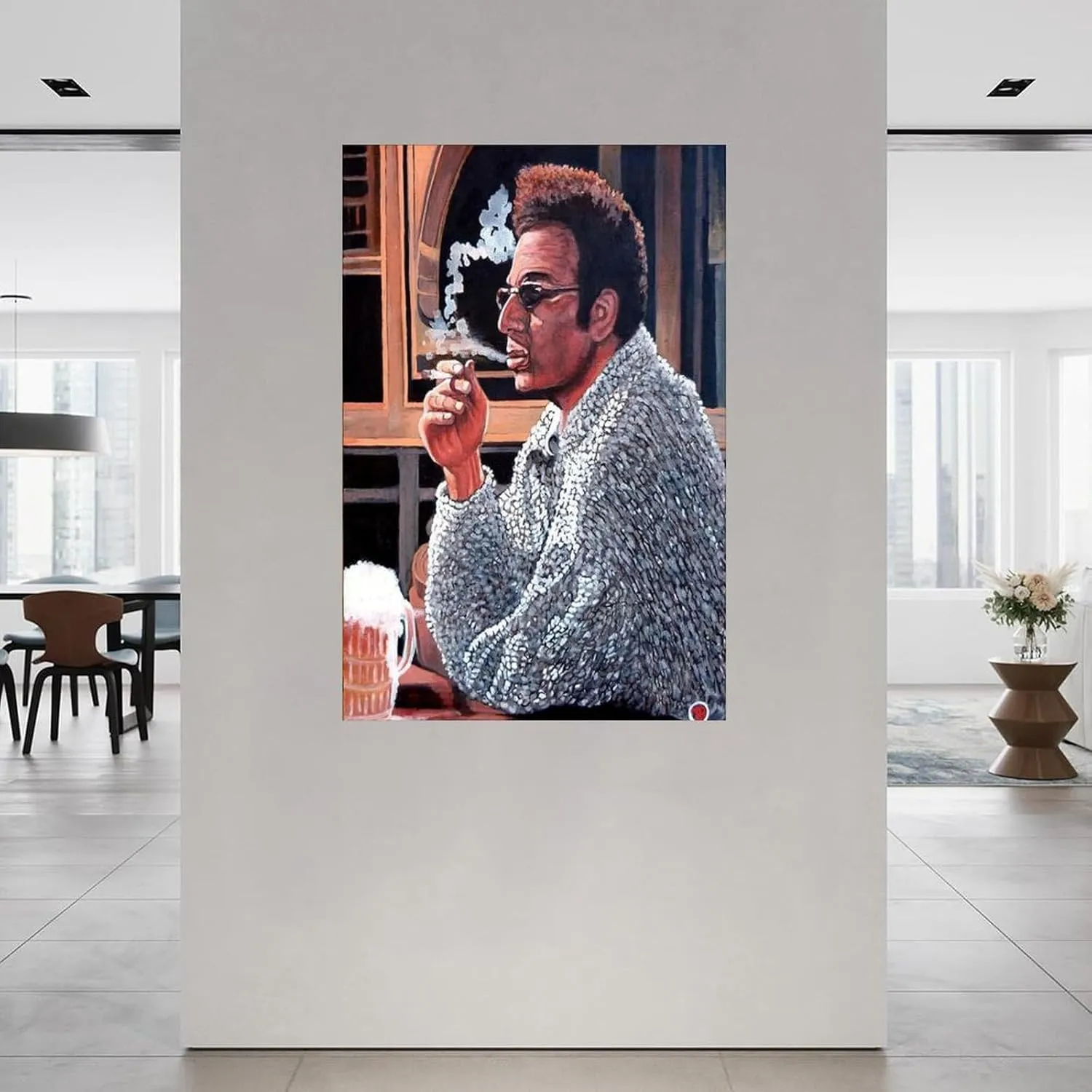 SXDIYF Cosmo Kramer TV Actor Art Portrait Poster 4 Canvas Painting Posters And Prints Wall Art for Living Room Bedroom Decor 24x36inch(60x90cm)