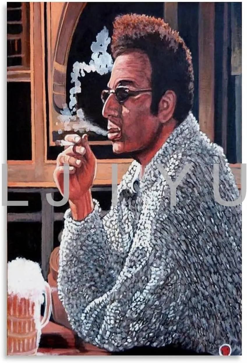 SXDIYF Cosmo Kramer TV Actor Art Portrait Poster 4 Canvas Painting Posters And Prints Wall Art for Living Room Bedroom Decor 24x36inch(60x90cm)