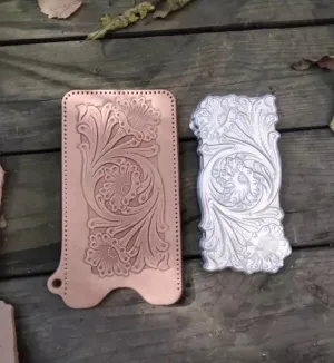 Tang grass pattern Manchi pattern embossing mold, leather carving style, special cloth pattern for handmade flower leather stamp