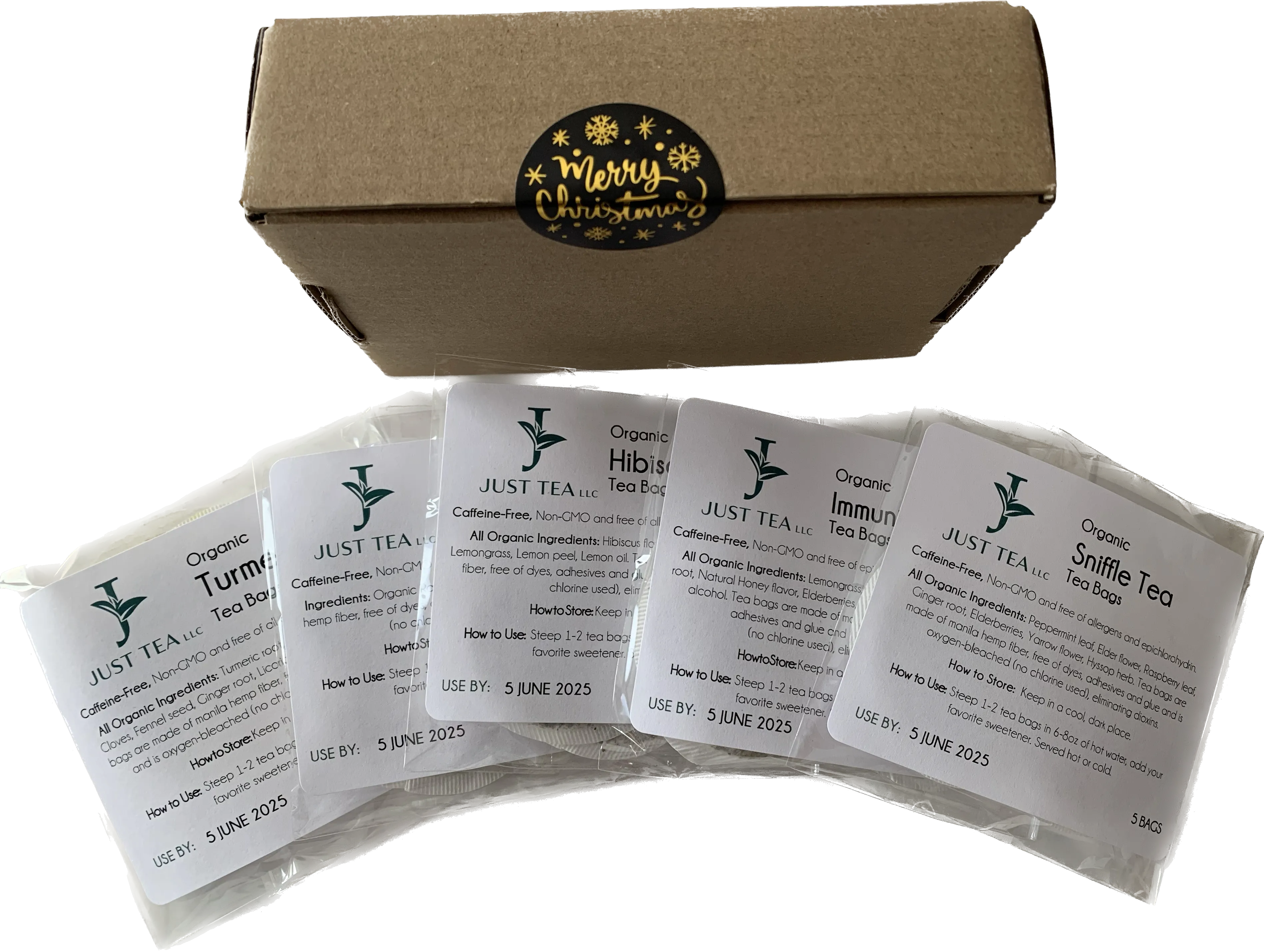 Tea Sampler - 25 count organic tea bags assorted