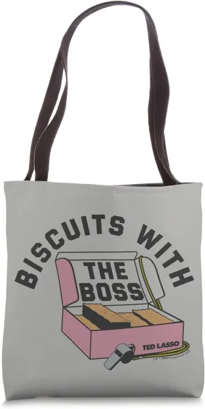Ted Lasso Biscuits With The Boss Box And Whistle Portrait Tote Bag
