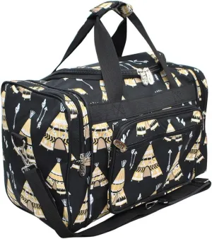 Teepee Print NGIL Canvas Carry on 17" Duffle Bag