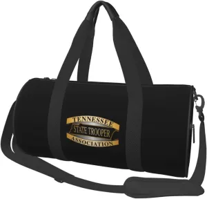 Tennessee State Troopers Association Convertible Garment Bag with Shoulder Strap, Carry on Garment Duffel Bag for Men Women - Rolling Foldable for Travel Luggage Bags (Black)