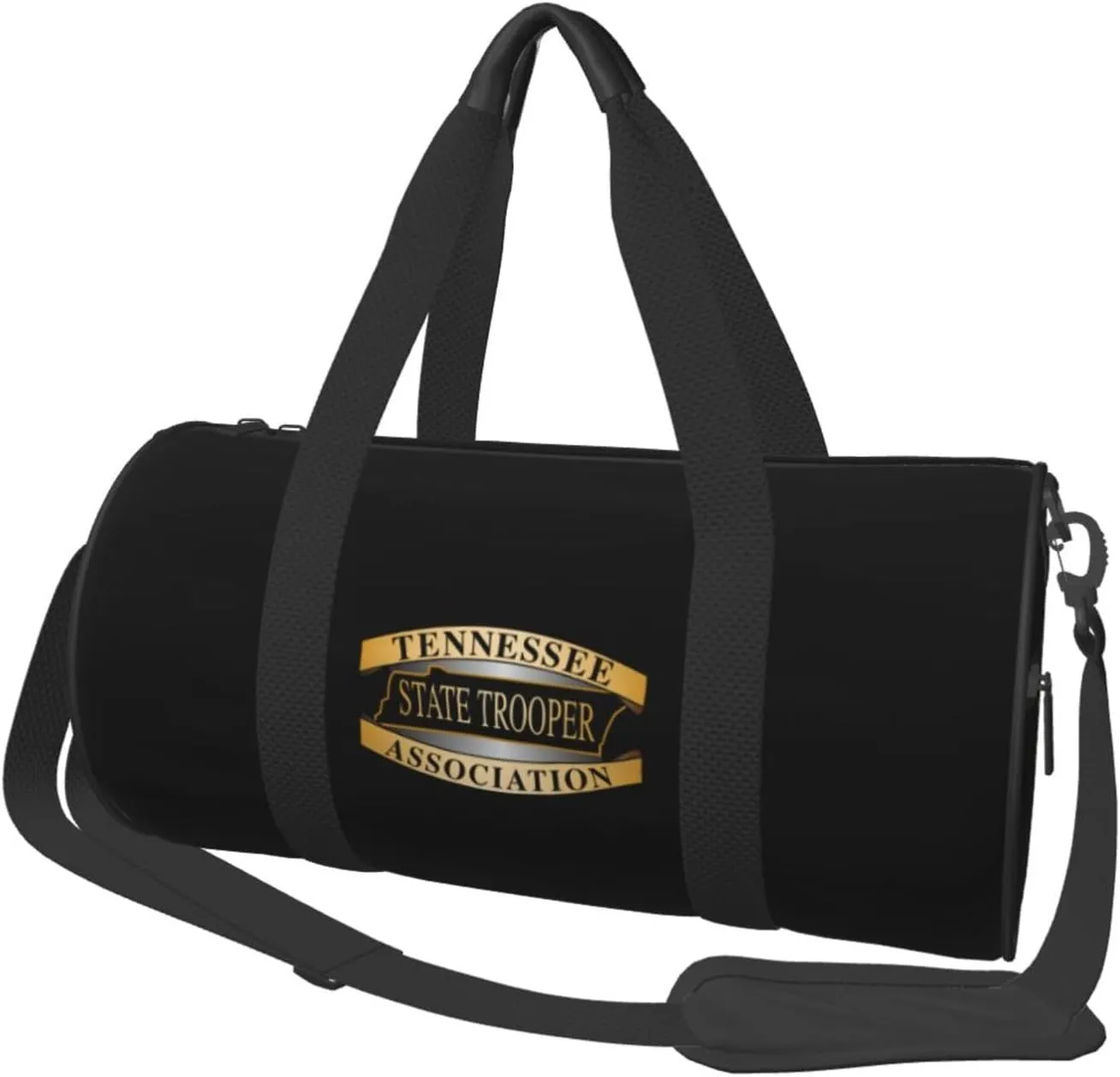 Tennessee State Troopers Association Convertible Garment Bag with Shoulder Strap, Carry on Garment Duffel Bag for Men Women - Rolling Foldable for Travel Luggage Bags (Black)
