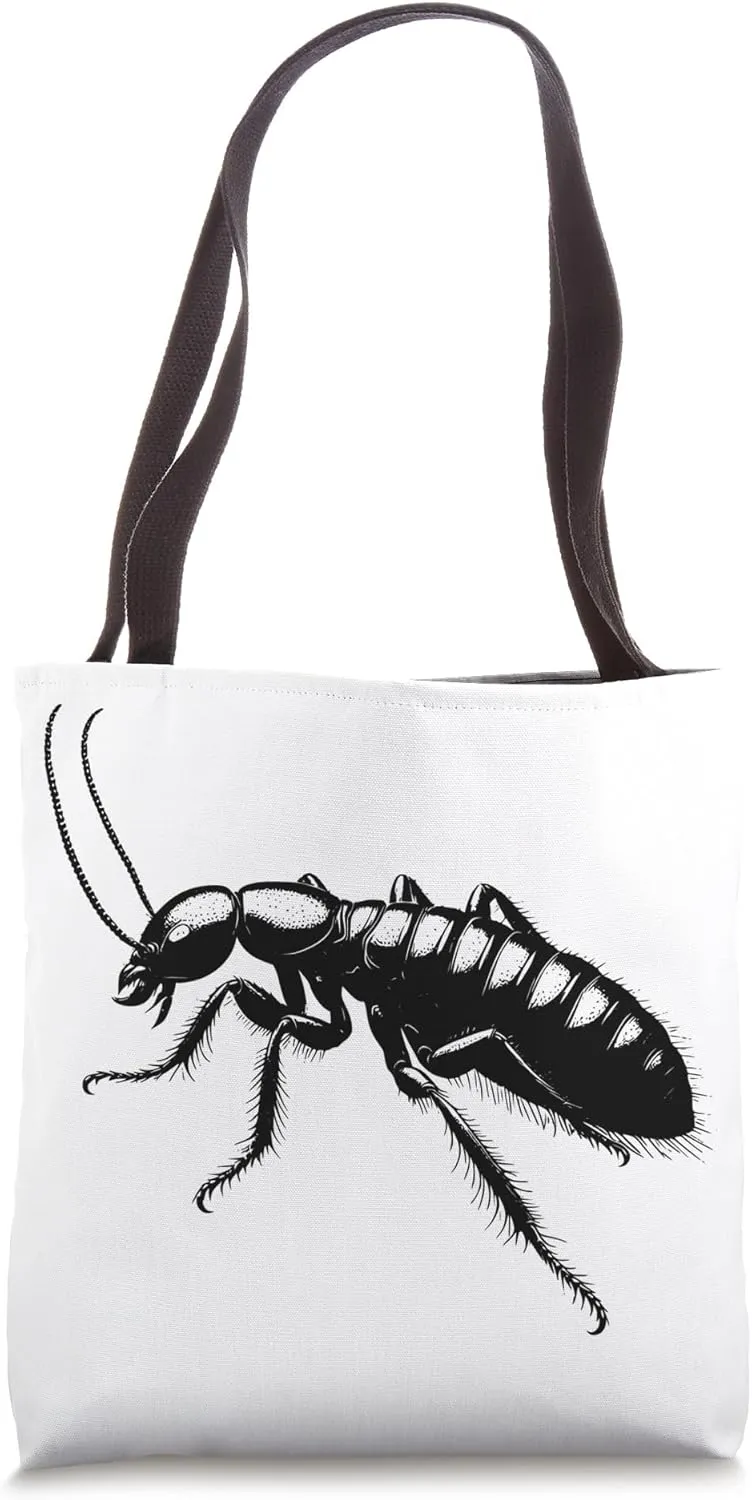Termite Dad Mom Lover - Monochromatic Termite Tote Bag
