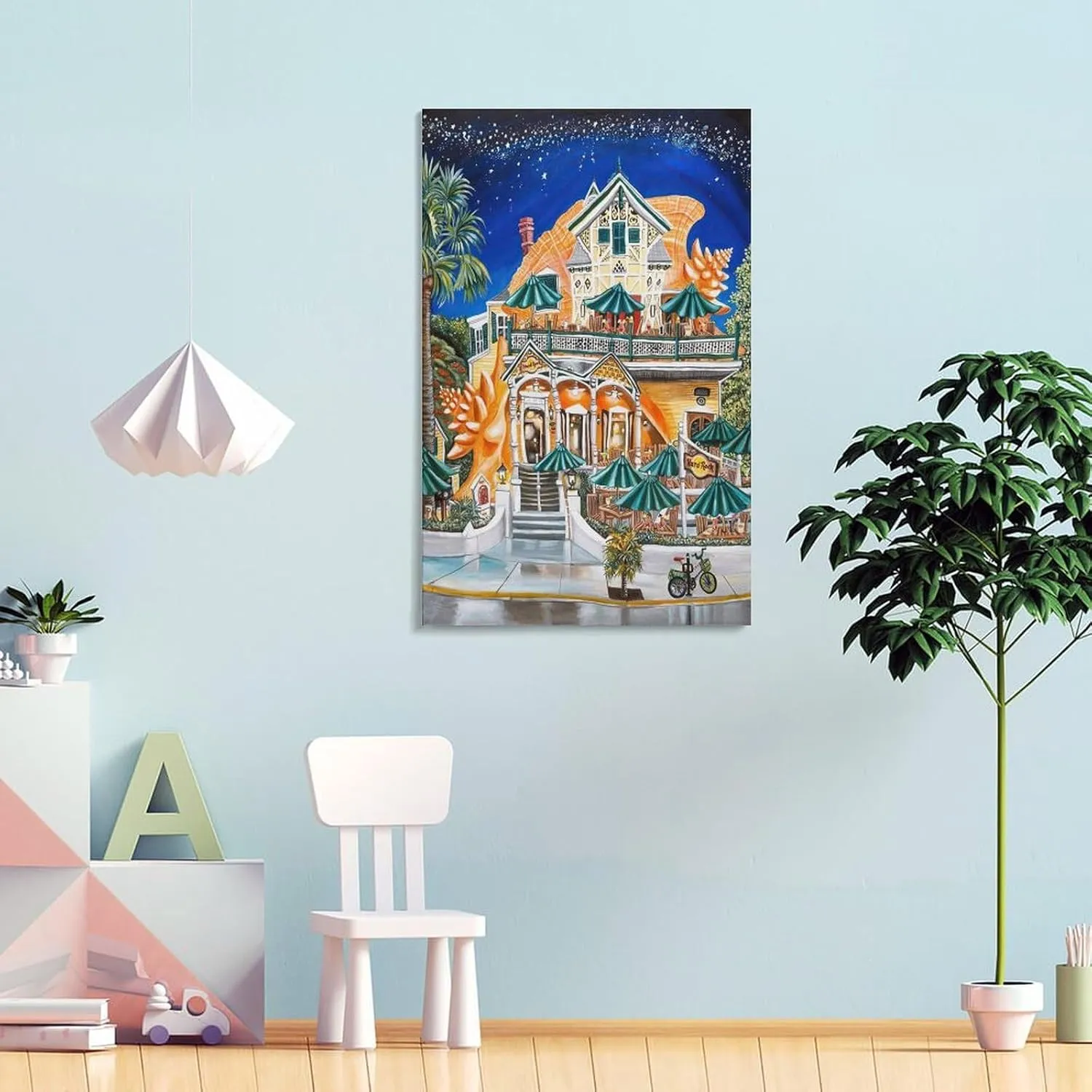 TGIQjthg Abigail White Poster Hard Rock Cafe, Key West, Florida, Conch Shell Canvas Wall Art Poster For Room Aesthetic And Decor Poster For Office Decor Living Room Bedroom 24x36inch(60x90cm)