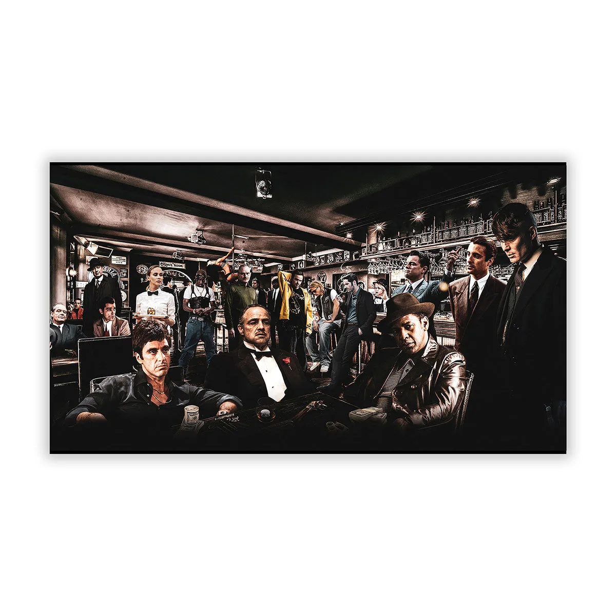 The Best Movie Characters Poster - Famous Gangster Wall Art
