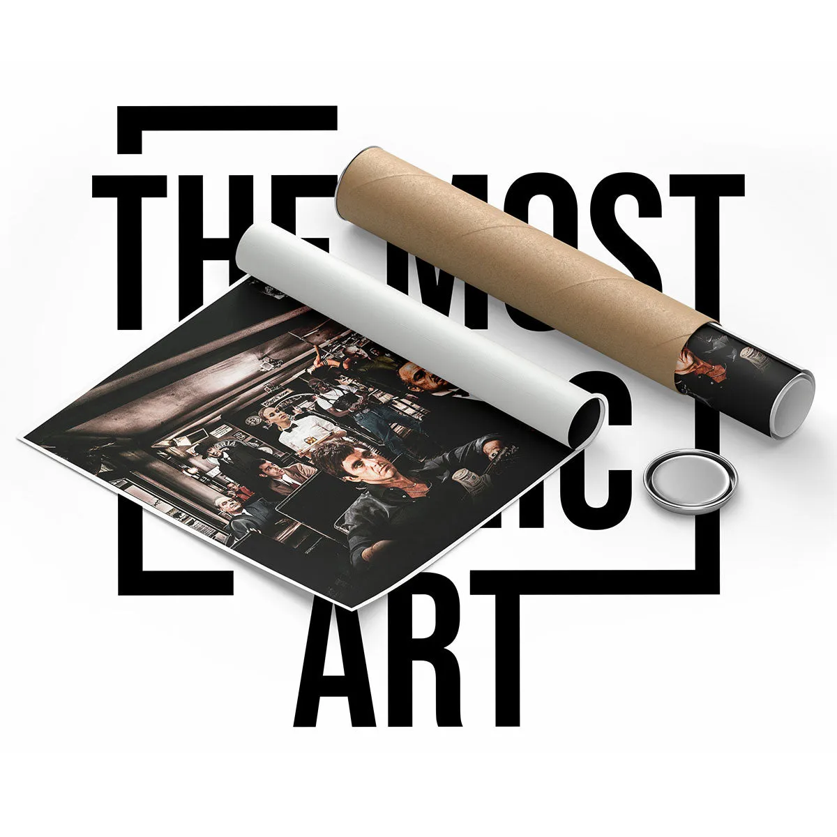 The Best Movie Characters Poster - Famous Gangster Wall Art