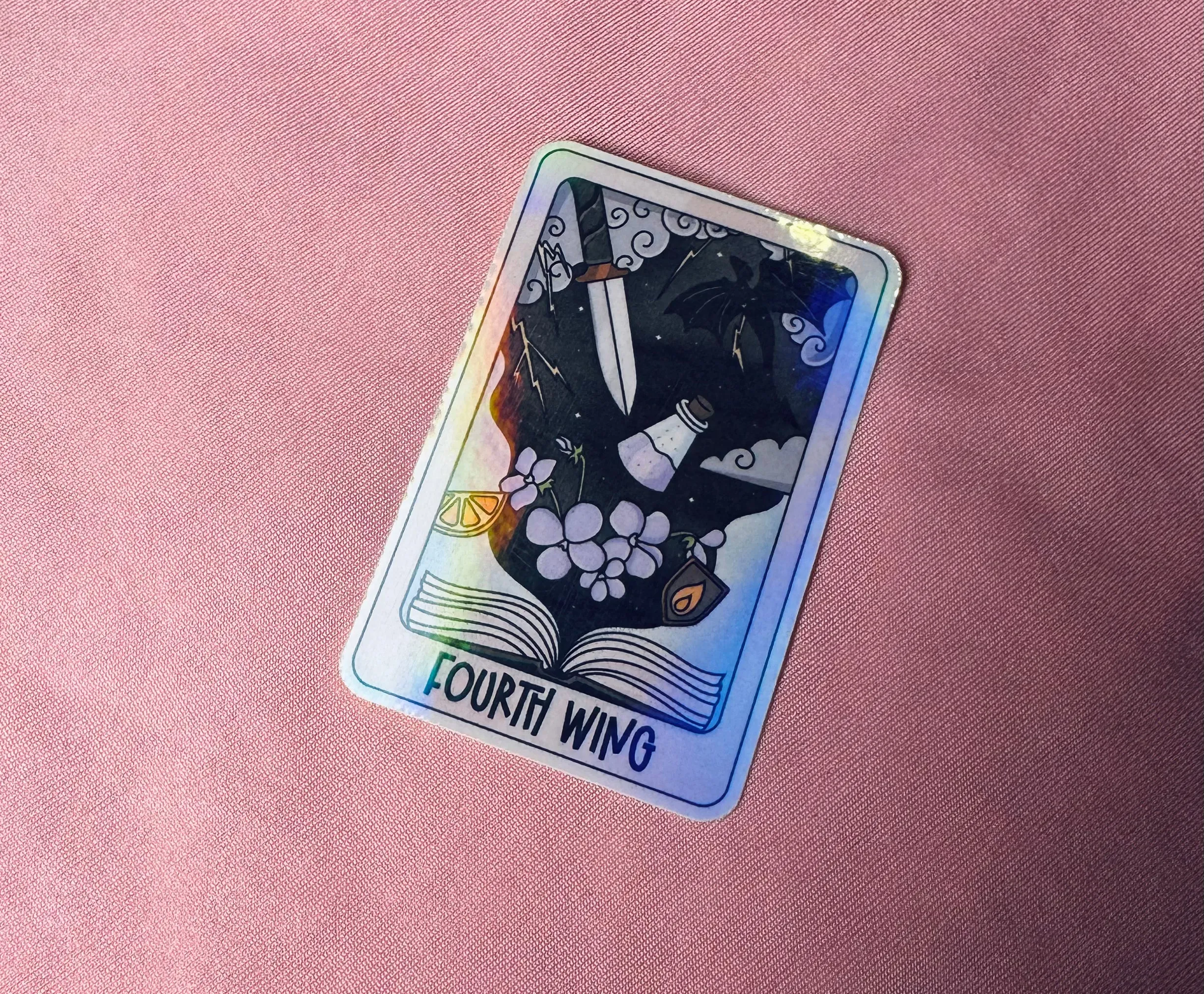 The fourth wing tarot sticker