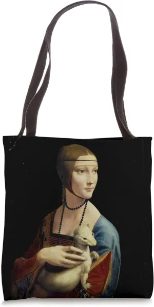 The Lady with an Ermine by Leonardo da Vinci Tote Bag
