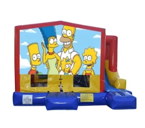 The Simpsons Small External Slide Jumping Castle