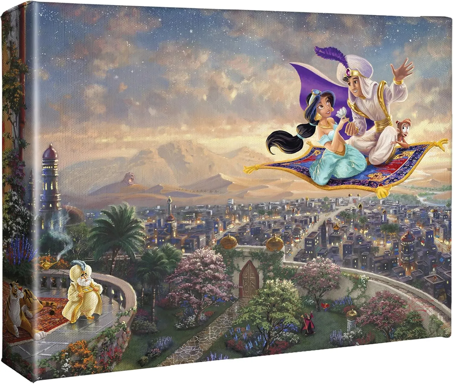 Thomas Kinkade Studios Aladdin 8 x 10 Gallery Wrapped Canvas