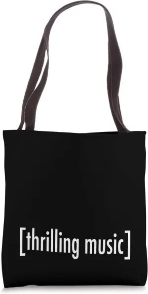 Thrilling Music Funny Closed Caption Movie TV Web Subtitles Tote Bag