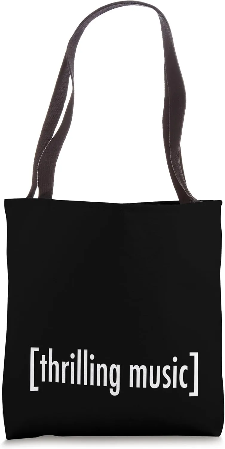 Thrilling Music Funny Closed Caption Movie TV Web Subtitles Tote Bag