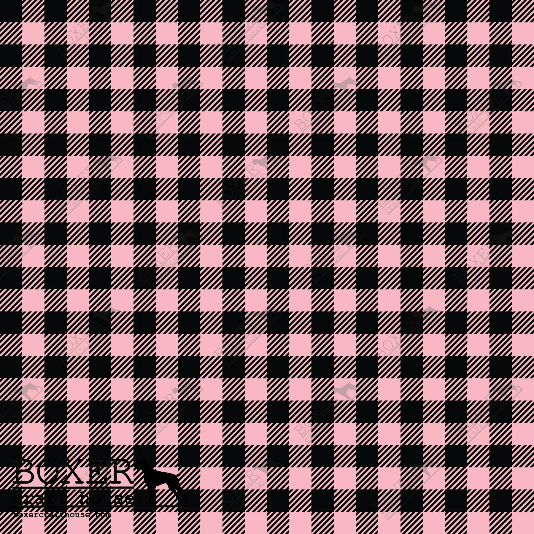 Tickled Pink - Buffalo Plaid Diagonal 1/4"
