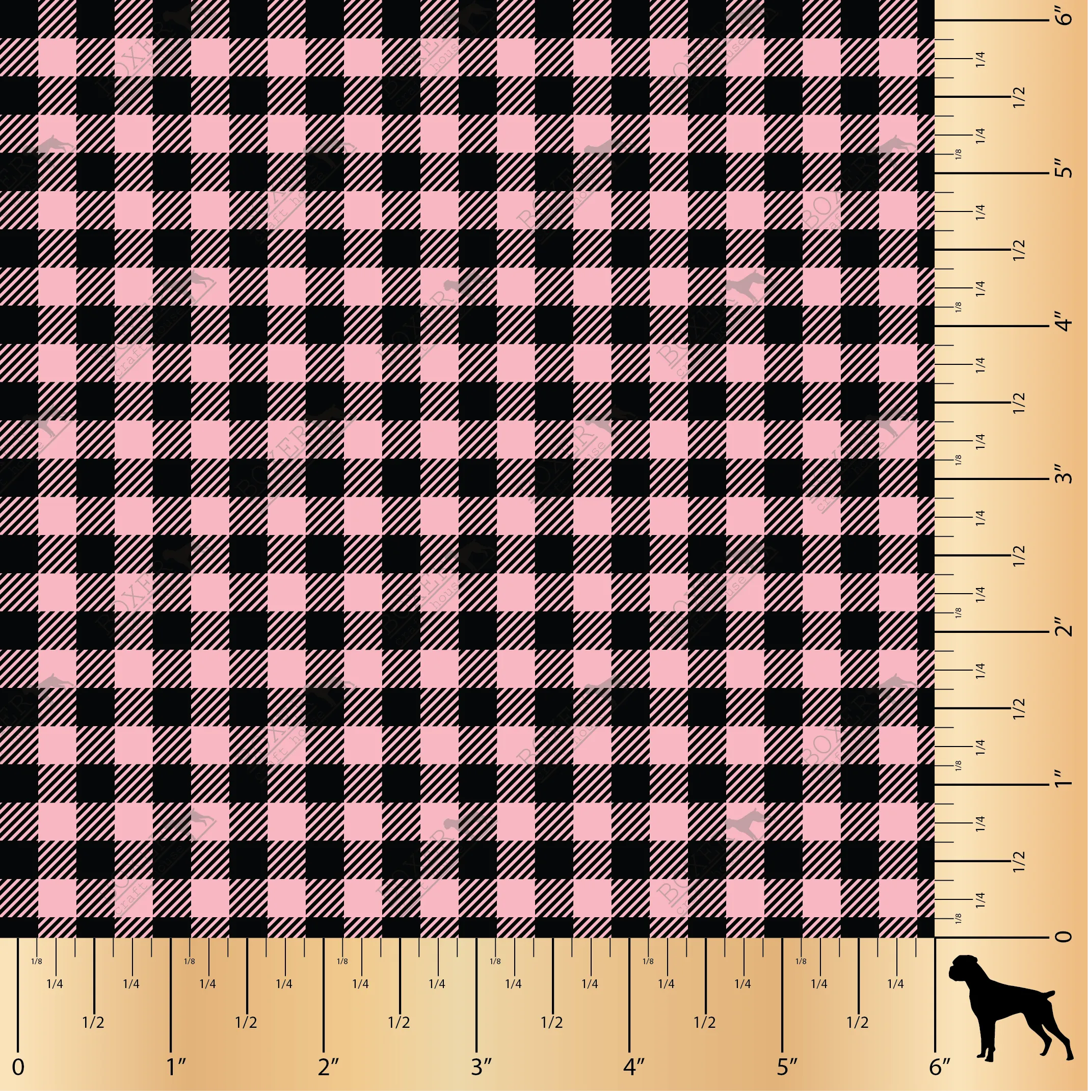 Tickled Pink - Buffalo Plaid Diagonal 1/4"
