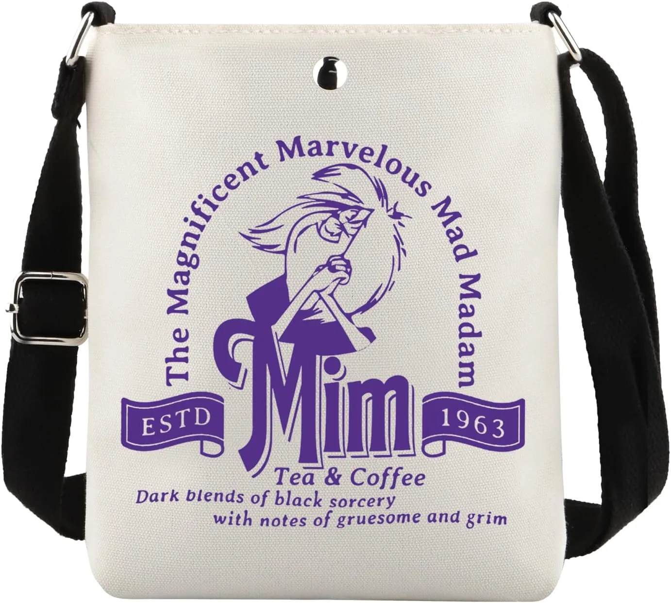 TIIMG Sword Stone Cartoon Movie Inspired Gift Mad Madam Fans Crossbody Bag