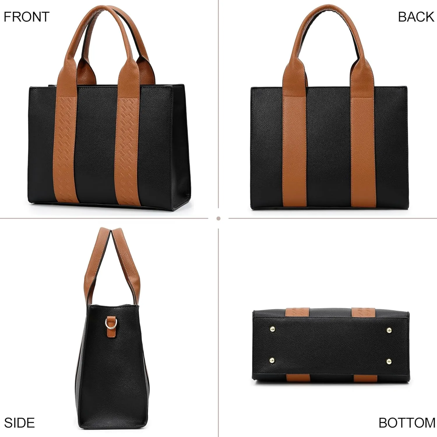 ToLFE Tote Bags for Women Top Handle Satchel Purses and Handbags PU Leather Shoulder Hobo Bags