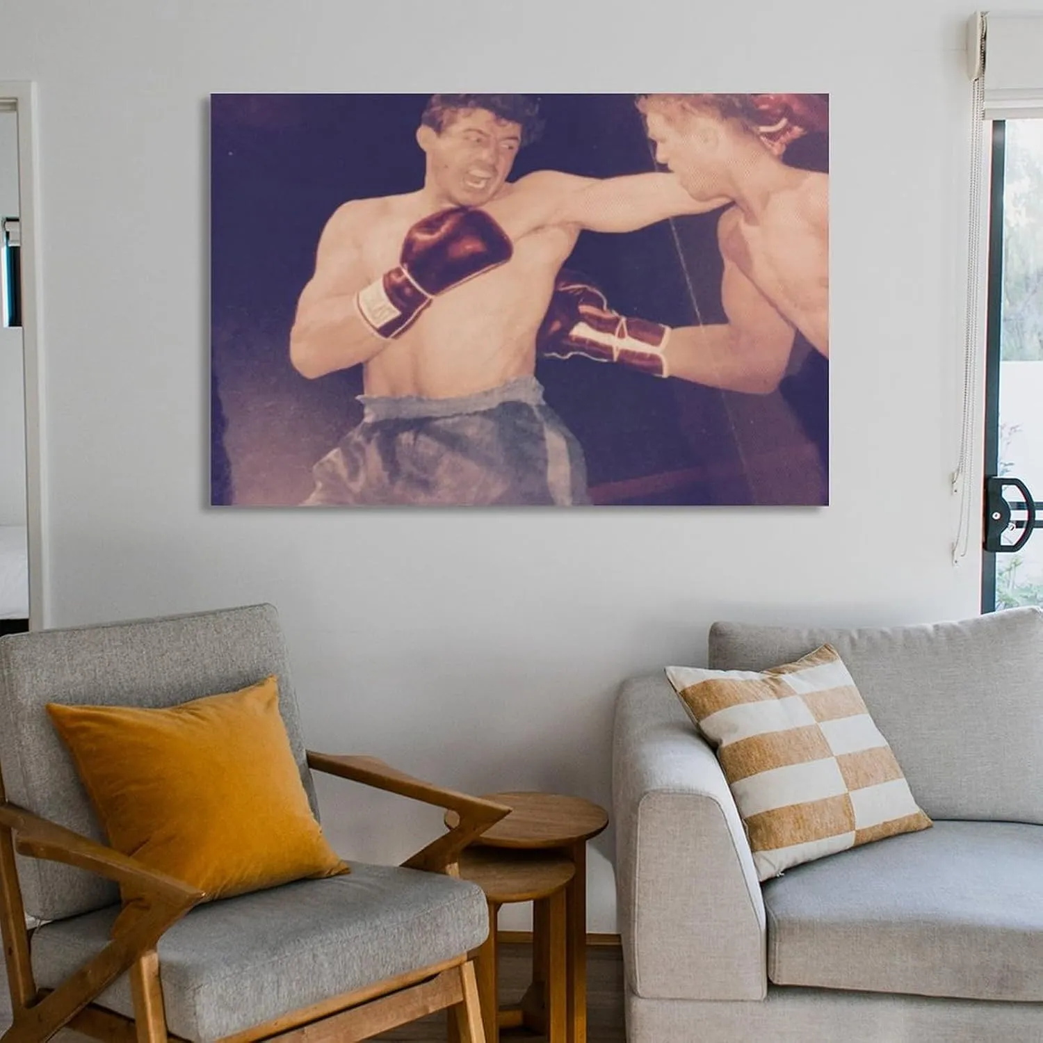 Tony Zale Boxing Poster (7) Canvas Wall Art Poster Decorative Bedroom Modern Home Print Picture Artworks Posters 16x24inch(40x60cm)