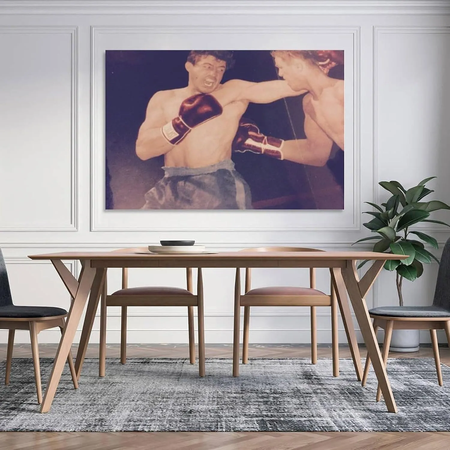 Tony Zale Boxing Poster (7) Canvas Wall Art Poster Decorative Bedroom Modern Home Print Picture Artworks Posters 16x24inch(40x60cm)