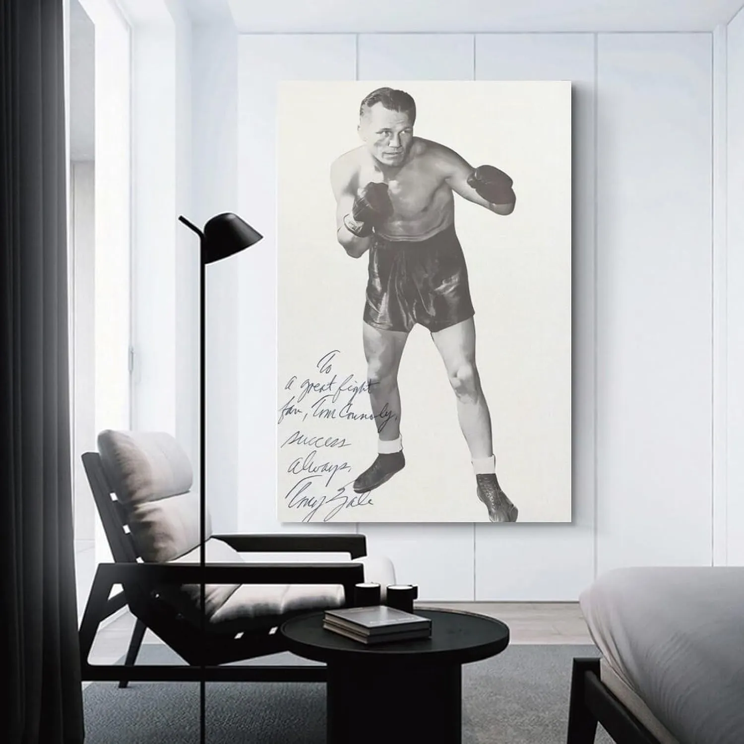 Tony Zale Boxing Poster (8) Room Aesthetic Poster Print Art Wall Painting Canvas Posters Gifts Modern Bedroom Decor 24x36inch(60x90cm)