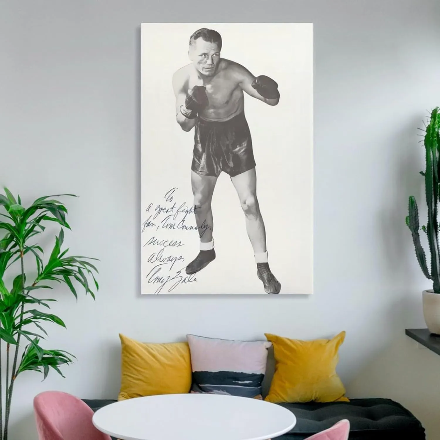 Tony Zale Boxing Poster (8) Room Aesthetic Poster Print Art Wall Painting Canvas Posters Gifts Modern Bedroom Decor 24x36inch(60x90cm)