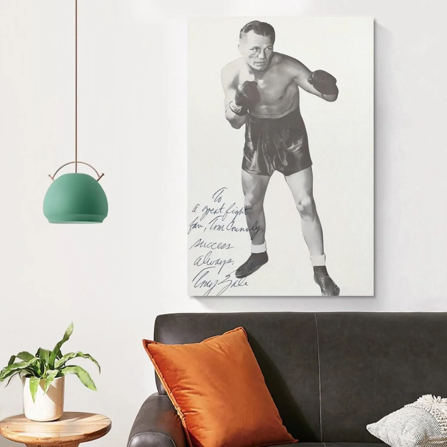 Tony Zale Boxing Poster (8) Room Aesthetic Poster Print Art Wall Painting Canvas Posters Gifts Modern Bedroom Decor 24x36inch(60x90cm)