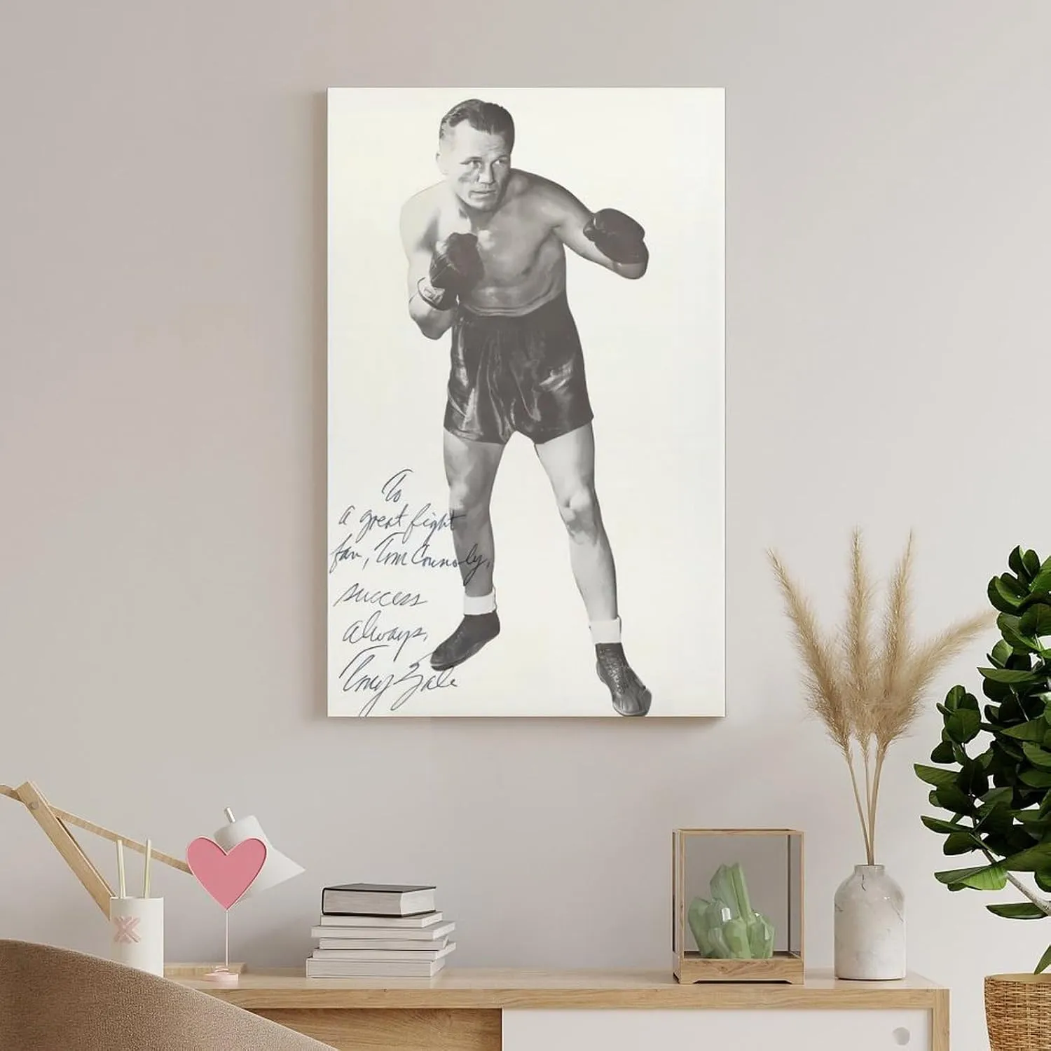 Tony Zale Boxing Poster (8) Room Aesthetic Poster Print Art Wall Painting Canvas Posters Gifts Modern Bedroom Decor 24x36inch(60x90cm)