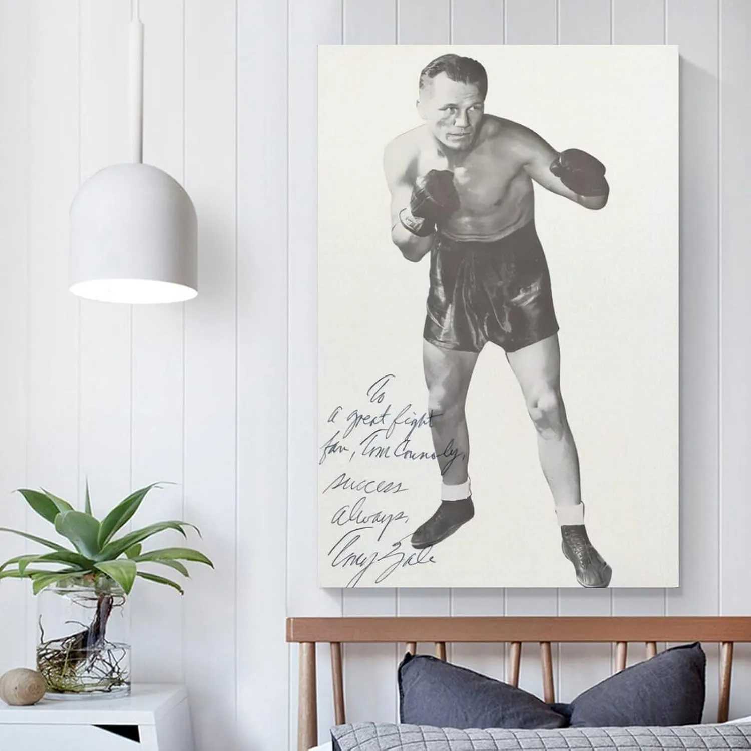 Tony Zale Boxing Poster (8) Room Aesthetic Poster Print Art Wall Painting Canvas Posters Gifts Modern Bedroom Decor 24x36inch(60x90cm)