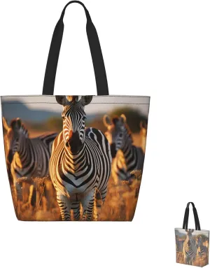 Tote Bag for Women Grocery Bag Reusable Shopping Bag Color butterfly flower Handbag Foldable Shoulder Bag
