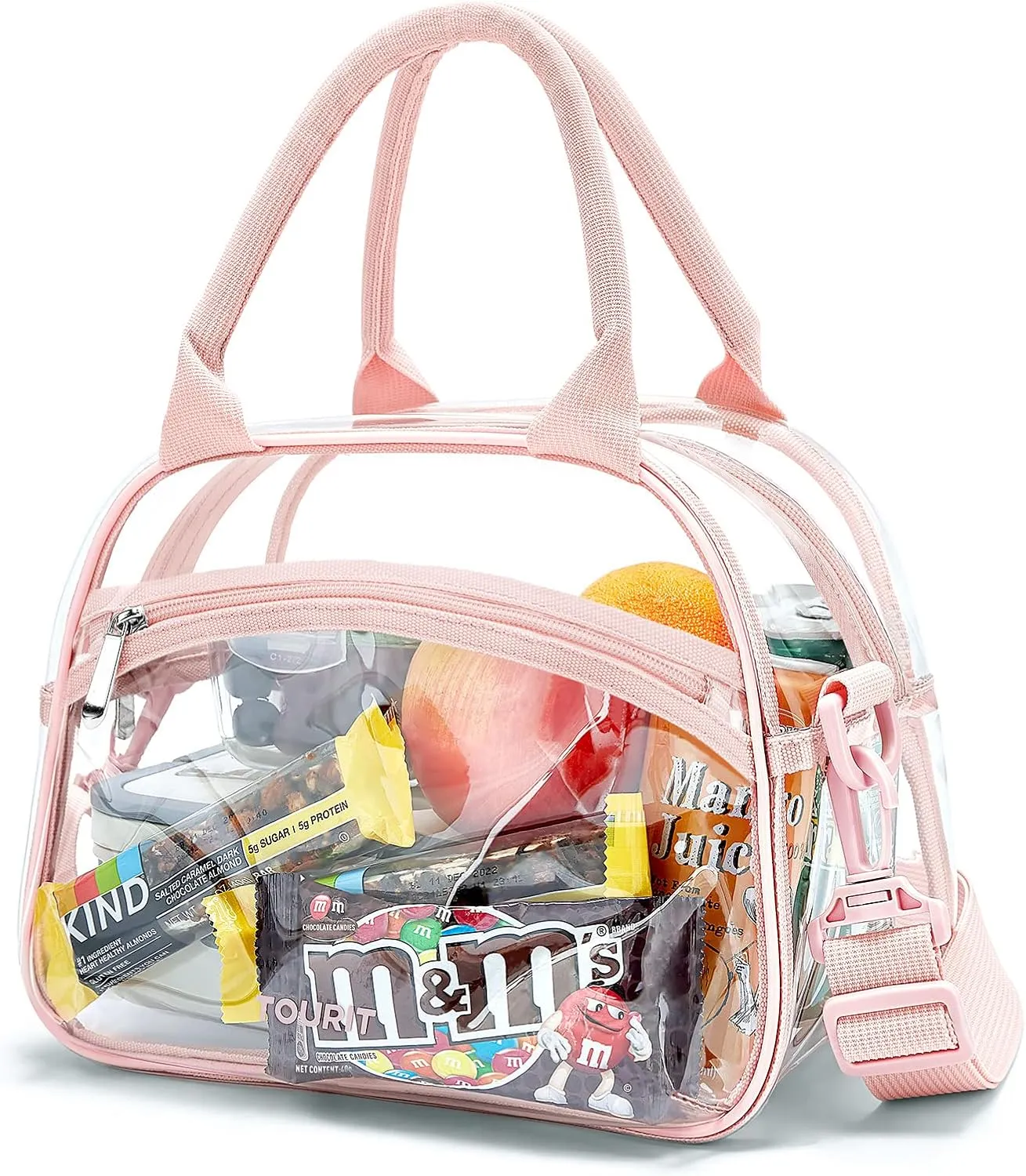 TOURIT Stadium Approved Clear Lunch Bag Transparent Bag with Adjustable Strap Clear Lunch Box for Women Men Work