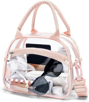 TOURIT Stadium Approved Clear Lunch Bag Transparent Bag with Adjustable Strap Clear Lunch Box for Women Men Work