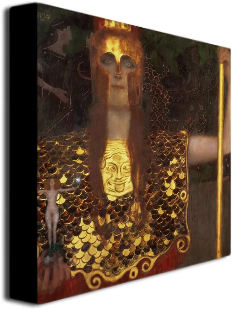 Trademark ART Minerva Canvas Art by Gustav Klimt, 35 by 35-Inch