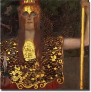 Trademark ART Minerva Canvas Art by Gustav Klimt, 35 by 35-Inch