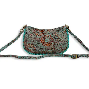 Trail Flower Leather Hairon Bag