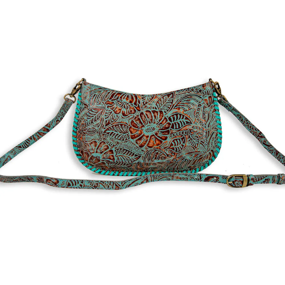 Trail Flower Leather Hairon Bag