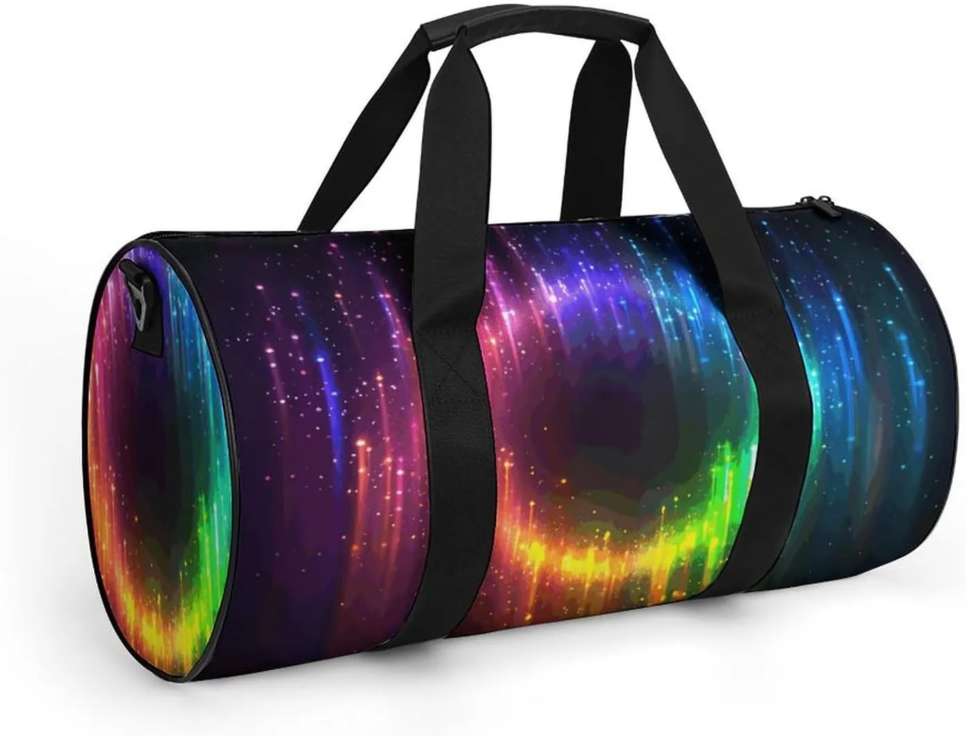Travel Duffel Bag for Men And Women,Rainbow Neon Waterproof Sports Fitness Bag Portable Travel Duffel Bag