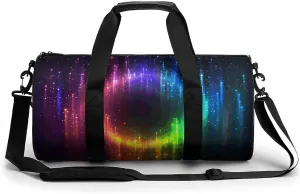 Travel Duffel Bag for Men And Women,Rainbow Neon Waterproof Sports Fitness Bag Portable Travel Duffel Bag
