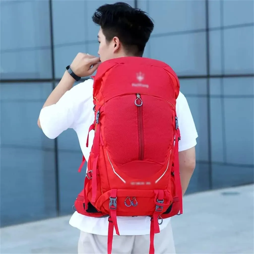 Travel Sports Backpack Camping Bag Multi Pocket Outdoor Bag 40L Hiking Backpack (E,As the picture shows)