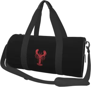 Tribal Maine Lobster Convertible Garment Bag with Shoulder Strap, Carry on Garment Duffel Bag for Men Women - Rolling Foldable for Travel Luggage Bags (Black)