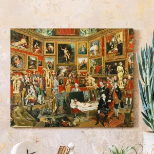 Tribuna of The Uffizi by Johan Zoffany The World Classic Art Reproductions,Giclee Canvas Prints Wall Art for Home Decor,24x30 inches