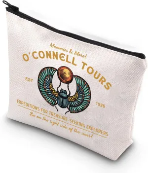 TSOTMO Horror Movie Merch Movie Inspired Gift O’ Connell Tours EST 1926 Zipper Pouch Makeup Bag (& More)