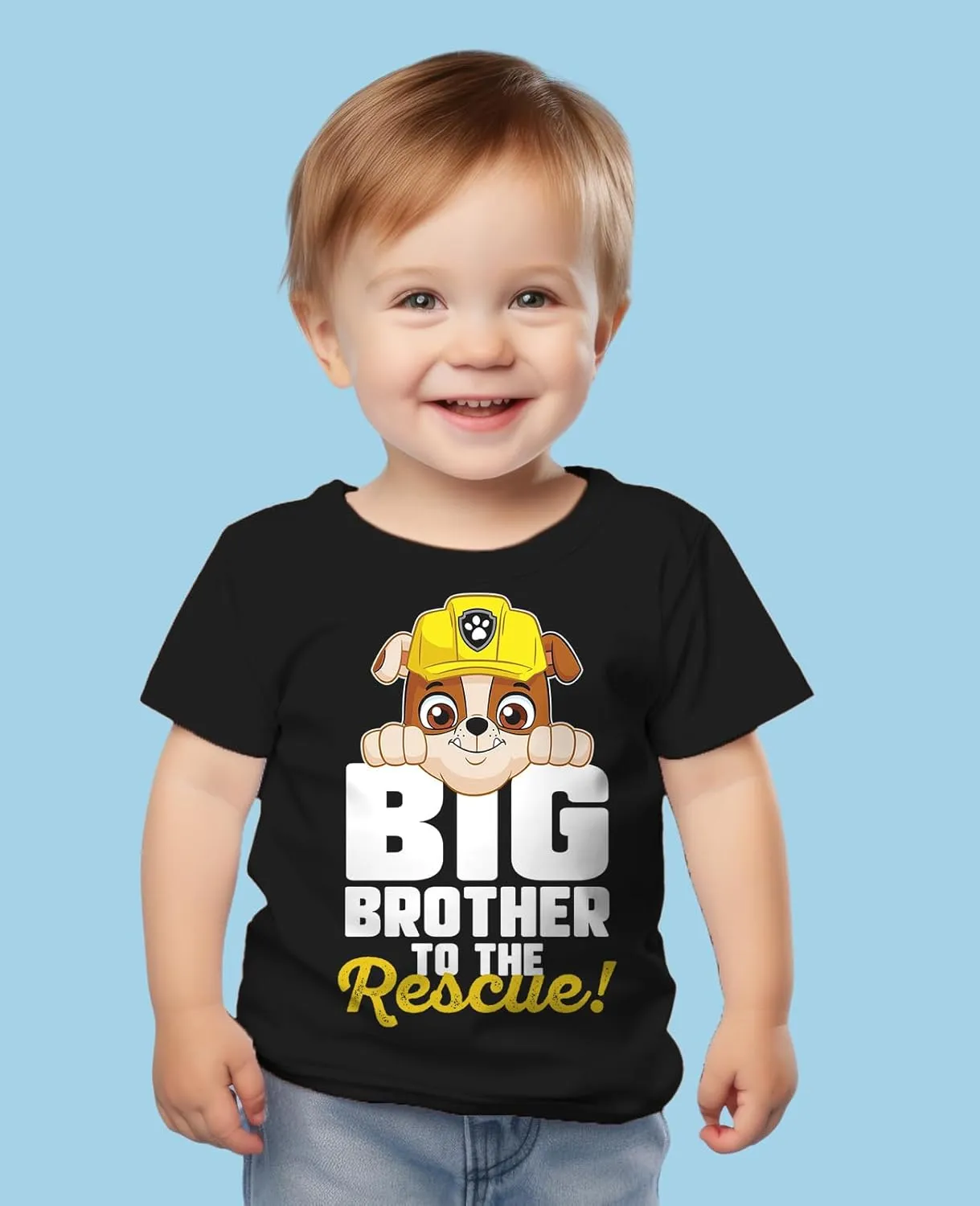 Tstars Big Brother Shirt for Toddler Rubble Paw Marshall Skye Chase Patrol Toddler Kids T-Shirt