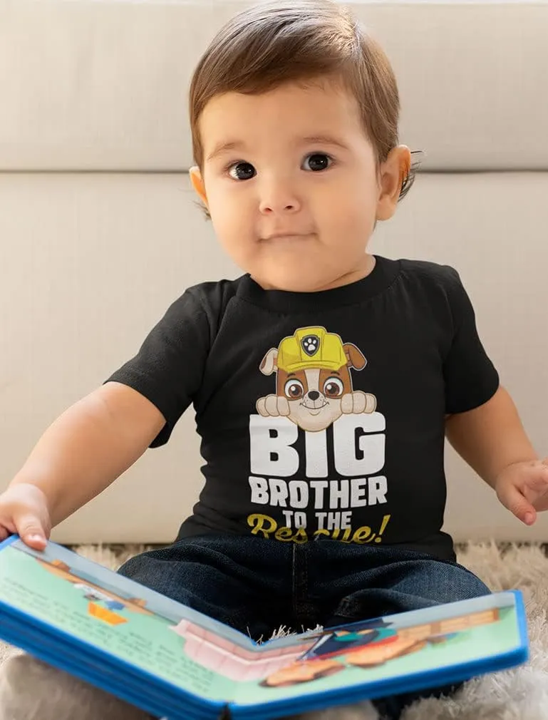 Tstars Big Brother Shirt for Toddler Rubble Paw Marshall Skye Chase Patrol Toddler Kids T-Shirt