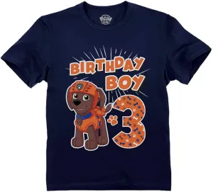 Tstars Marshall 3rd Birthday Boy Shirt Gifts for 3 Years Old Bday Paw Patrol Theme Party Toddler Kids T-Shirt
