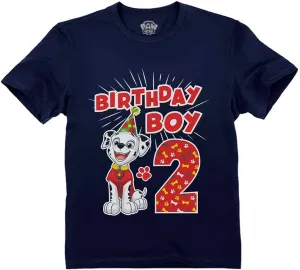 Tstars Paw Patrol Construction Digging Being 2 Gifts for Two Years Old Boy Rubble 2nd Birthday Toddler Kids T-Shirt
