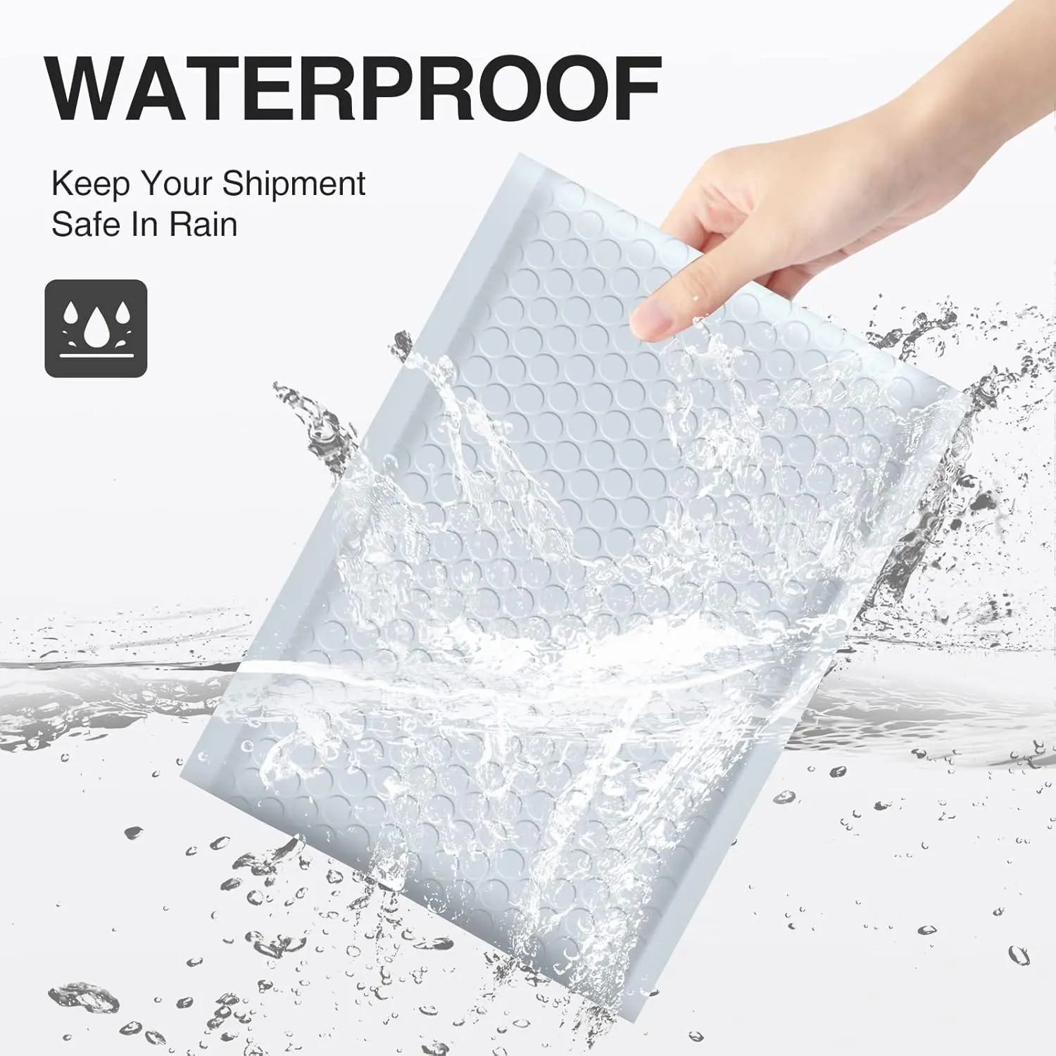 UCGOU Bubble Mailers 8.5x12 Inch White 25 Pack Usable Size 8.5x11 Poly Padded Envelopes #2 Medium Mailing Opaque Packaging Postal Self Seal Waterproof Boutique Shipping Bags for Clothes Makeup